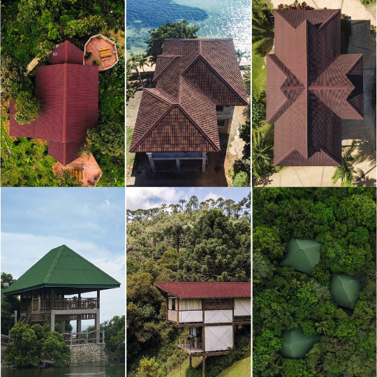 onduline roof collage