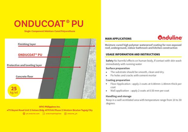 ONDUCOAT® PU Waterproofing Coating