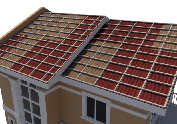 Double Roofing OnduClassic with Battens